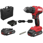 Skil_Red Screwdriver-drill Skil 3011 HB 18 V 2x2.0 Ah battery.