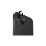 UNIQ Optix Aluminum Camera Lens Protector iPhone 15 6.1" / 15 Plus 6.7" midnight black glass na lens camera with applicator