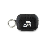 Case Case Karl Lagerfeld KLAP2PGKCPK AirPods Pro 2 (2022/2023) cover black/black Monogram Karl & Choupette Head