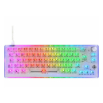 DELTACO GAMING mechanical keyboard, US layout, transparent, RGB / 4222267 / GAM-160-T-US
