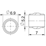 Disc Disc brake hose fasteners ProX 5mm for SRAM (50pcs.)