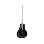 Toilet Toilet brush with silicone head and semi-closed container, modern toilet set - WENKO