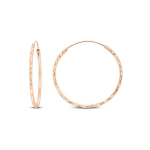 Brilio Brilio Silver Brilio Silver Polished bronze hoop earrings EA01R