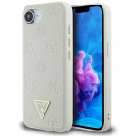 &bdquo;Guess&ldquo; &bdquo;Guess&ldquo; &bdquo;Grained Hot Stamp Peony Triangle Logo MagSafe&ldquo; dėklas, skirtas &bdquo;iPhone 16e&ldquo; &ndash; smėlio v&auml;rvi