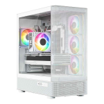 MODECOM Volcano AQ300 ARGB Midi Valge