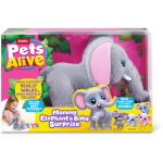 ZURU PETS ALIVE elevandiema v&auml;ikeste elevantidega