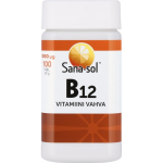 Sana-sol Vitamiin B12 tugev tablett, 1000 ug, 100 tabletti