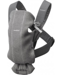 BabyBjorn Baby Carrier Mini 3D Jersey - a small carrier for a newborn | Dark grey