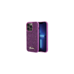 Guess Apple iPhone 15 Pro HC PU DISCO SCRIPT METAL Purple