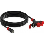 KEL Construction extension cord 3 sockets without 25m /H05RR-F 3x2.5/ IP54 black/red W-01178