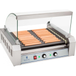 Royal Royal Catering Roller grill with glass Roller grill with 11T Teflon rollers