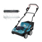 Makita UV001GZ Cordless scarifier 40Vmax, XGT, BL-motor, working width 38cm, collection capacity 50L