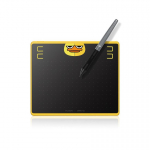 HUION HS64 Special Edition Graphics Pen Tablet graafikalaud Must, Kollane 5080 lpi 160 x 102 mm USB