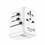 35W 35W World Travel Adapter 1PD&2 Type-C&2 USB Charger White
