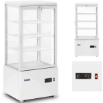 Refrigerator Refrigerator Royal Catering Refrigerator showcase, glass, 4 levels, 78 l - white