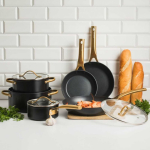 Set Set of Qualum Basic Royal 9-piece AMBITION pans and pans with coating