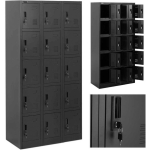 Frommstarck Metal lockable cabinet unit with 15 compartments