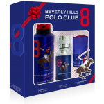 BEVERLY BEVERLY HILLS Polo Club Sport No. 8 gift set eau de toilette 50 ml + deodorant 175 ml + 50 ml + roll-on antiperspirant 50 ml