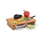 Zeller Bamboo Bamboo Cutting Board with Trays, Cutting Board, Kitchen Boards, Wooden Cutting Boards, Kitchenware, Bamboo Cutting