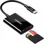 Ugreen Memory card reader Micro SD, SD USB-C 3.1, black