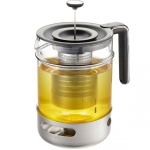 GEFU T-PREP &Uuml;ks teekann 1500 ml Must, Roostevaba teras, L&auml;bipaistev