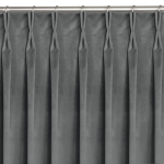 Kardinad Kardinad VILA grafiitstiilis klassikaline paindlik 7,5 cm kahekordse volditud sametiga 135x300 homede
