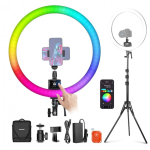 Neewer SRP18C RGB rakenduse juhtimise 2500K-10000K ringvalguskomplekt