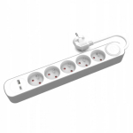 Plastrol Rozgałeźniki 4x2p+Z ja 2xUSB-A | 1xuSB-C Schuko | KEL