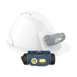 Scangrip Laetav 150 lm LED t&ouml;&ouml;lamp anduriga ja kiivri kinnitusega, IP54
