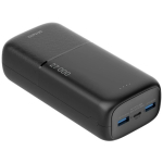 External External battery DELTACO, 27,000 mAh with fast charging and 3 ports, 2x USB-A 22.5W, 1x USB-C PD 20W, black / PB-C1011 / 1903848