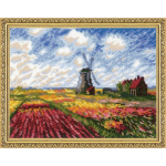 Uab Uab 039039Riolis039039 Tulip fields after C. Monet's painting in 1643