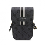 Case Case Guess PU 4G Printed Stripes Phone Bag Black