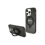 Case Case GUESS GUHMP13LHRSGSK IPHONE 13 PRO / 13 6.1 "Black / Black HARDCASE RING STAND SCRIPT GLITTER MAGSAFE