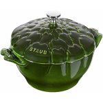 Staub round artichoke cast iron pot - 3 ltr, green