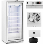 Royal Royal Catering Freezer cabinet, glass freezer, 7 shelves, 580 l, 492 W - white
