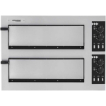 Electric Electric oven Prismafood Piec do pizzy 2-komorowy na 2 pizze śr. 45 cm BASIC 2/50 VETRO 6000 W