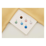 Brilio Brilio Silver Brilio Silver Modern silver pendant with green synthetic opal PT110WG