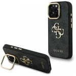 Guess PU 4G Metal Logo Stand Camera Frame kate on m&otilde;eldud Apple iPhone 15 Pro Max musta v&auml;rvi