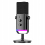 D&uuml;naamiline D&uuml;naamiline stuudiomikrofon Fifine AM8W AMPLIGAME USB/XLR RGB valge PnP
