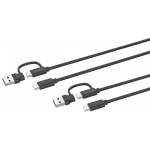 SPEEDLINK SL-460101-BK USB-kaabel USB 3.2 Gen 1 (3.1 Gen 1) 3 m USB A/USB C USB C Must