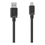Hama 00201804 USB-kaabel USB 2.0 2 m USB A Micro-USB B 0,48 Gbit/s Must