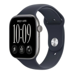 I&scaron;manusis I&scaron;manusis kelleng Apple Watch Series 12 GPS 46mm Kosmiline halli Alumiiniumkorpus sinine Sportband - M/L - MJEJ4ET/A