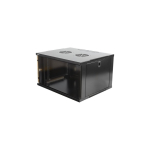 Deltaco 19-5406B p&uuml;stik 6U Eraldiseisev serverikapp Must