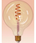 Airam Smart Globe 125 smart lamp, E27, amber, 350lm, 1800-3000K, WiFi