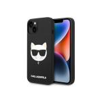 Case Case Karl Lagerfeld KLHMP14MSLCHBK iPhone 14 Plus 6.7 Inch Hard Case Black / Black Silicone Choupette Head Magsafe