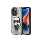 Case Case Karl Lagerfeld KLHCP14XGFKPG iPhone 14 Pro Max 6.7 "hardcase silver / silver Glitter Flakes Ikonik