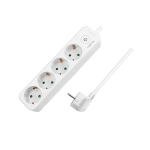 LogiLink LPS245 pikendusjuhe 1,5 m 4 vahelduvvoolu kontakt Hoonesisene Valge