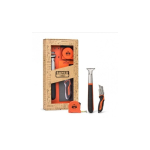 BAHCO Gift Tool Kit [GIFTPACK650]: Scraper with 650 Widia Blade, KBSU-01 Outdoor Sports Knife, 5m, MTC-5-16