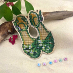 Siarhei Siarhei Ausianikau ind. activity pg. certificate no. 1130904 Embroidery kit Green shoes KF022/141