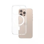 PanzerGlass &reg; HardCase Transparent w. White MagSafe iPhone 16 Pro Max mobiiltelefoni &uuml;mbris Kate L&auml;bipaistev